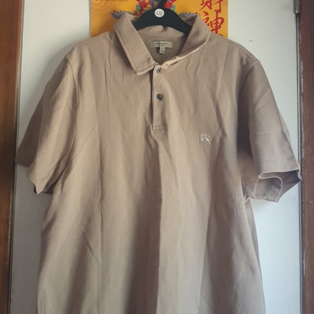Brown Burberry Polo Shirt